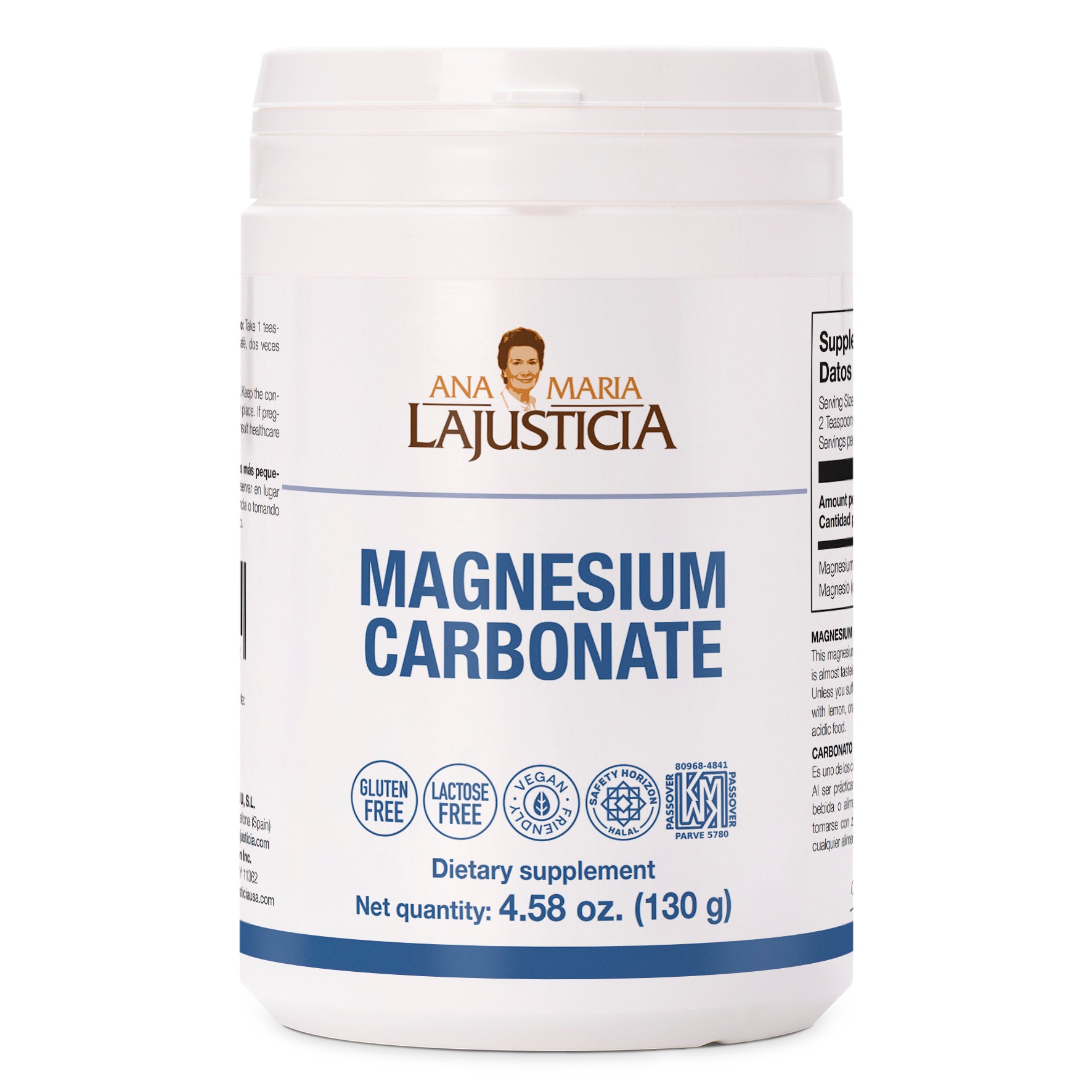 magnesium carbonate carbonato de magnesio halal kosher powder polvo