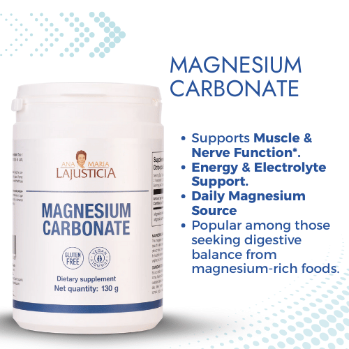 Magnesium Carbonate supplement — natural dietary magnesium to support muscle relaxation, bone health, and nervous system function
