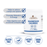 benefits and helps of magnesium chloride, gluten free, lactose free, sugar free ana maria lajusticia supplements