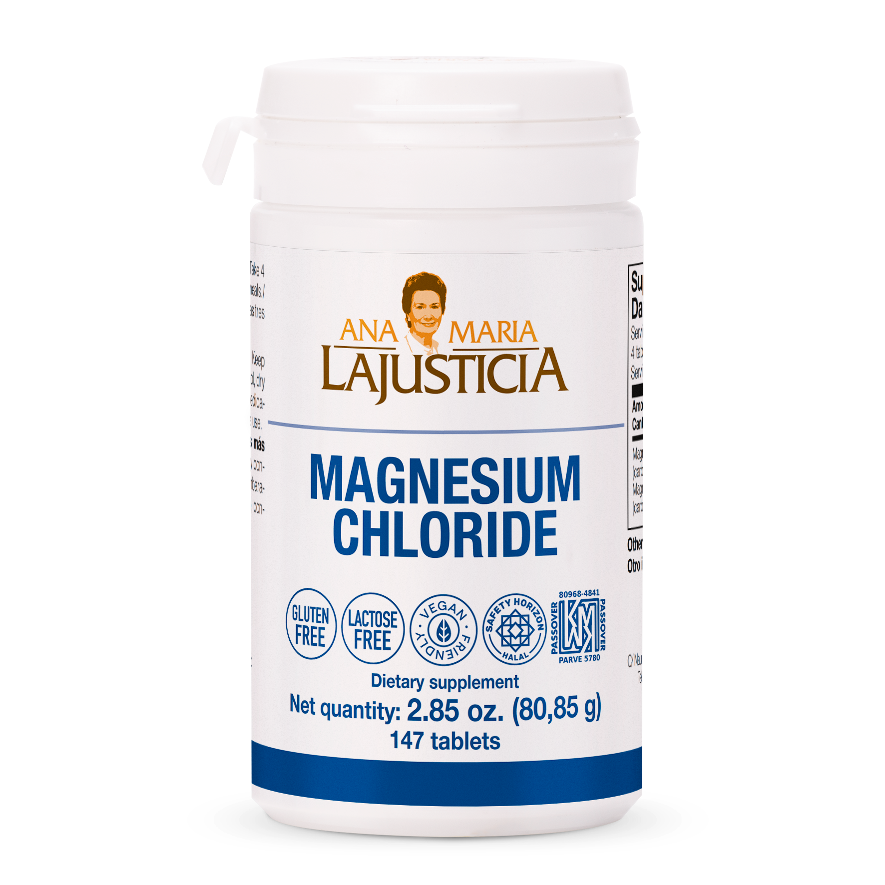 magnesium chloride tablets supplement kosher halal cloruro de magnesio suplemento polvo