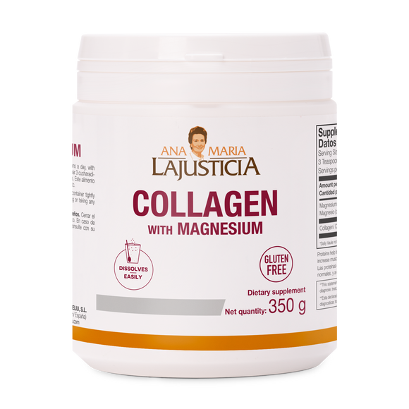 collagen with magnesium supplement powder gluten free lactose free neutral flavour unflavoured ana maria lajusticia made in spain