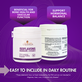 Daily women’s wellness supplement – soy isoflavones with magnesium and vitamin E – balance and vitality support