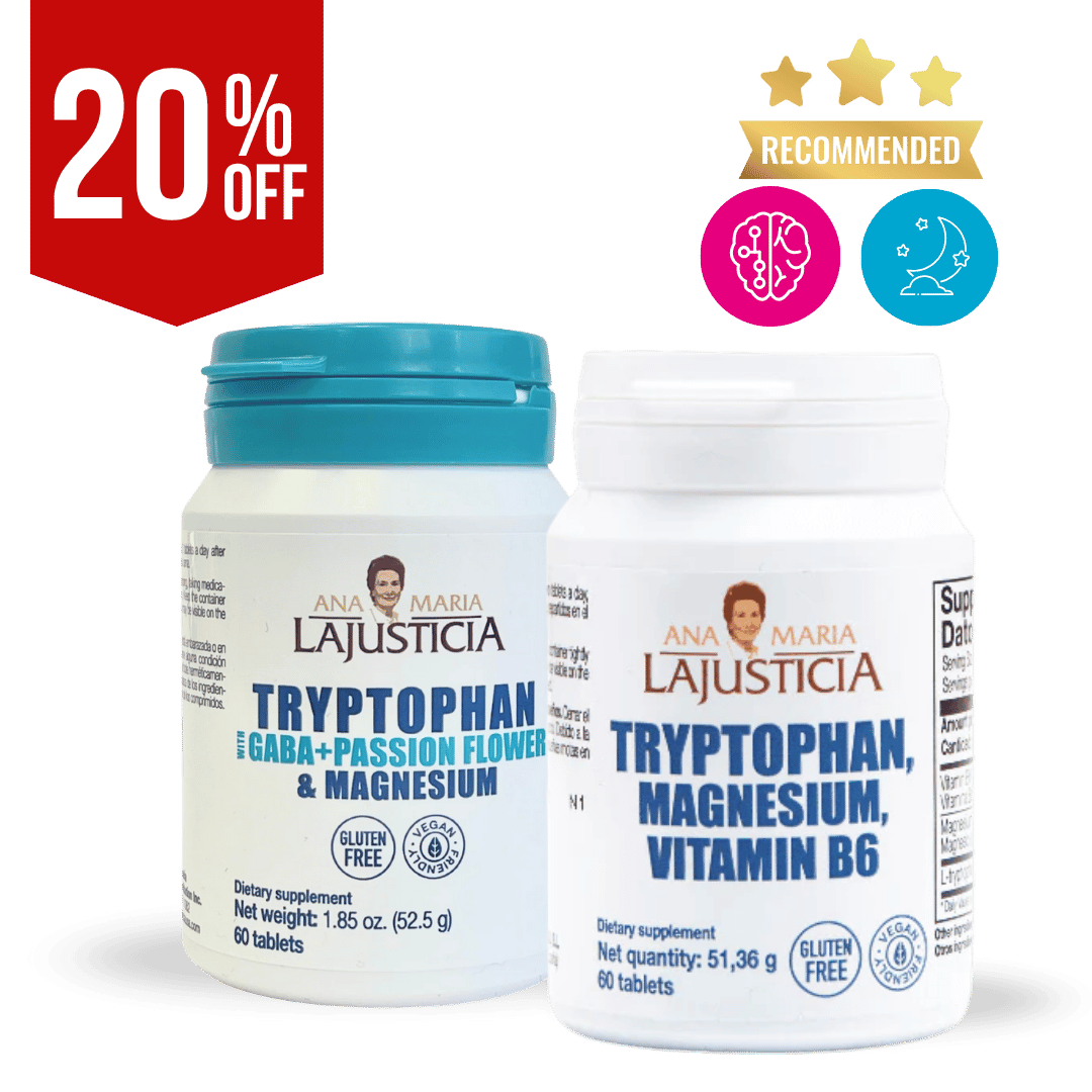 Tryptophan Pack -  Tryptophan with Magnesium + Gaba & Pasiflora