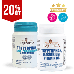 Tryptophan Pack -  Tryptophan with Magnesium + Gaba & Pasiflora