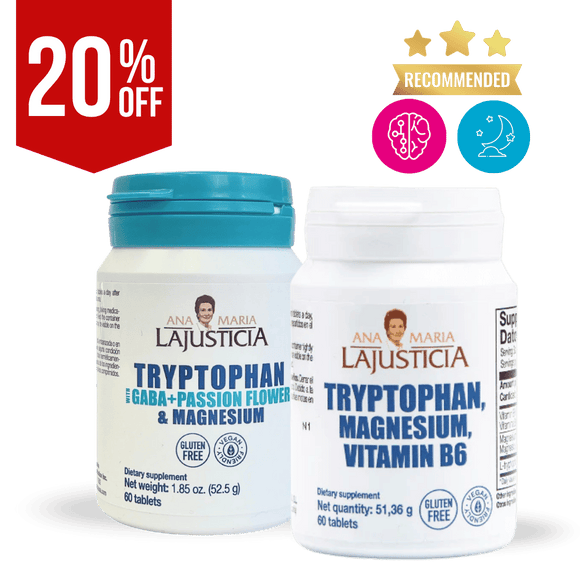 Tryptophan Pack -  Tryptophan with Magnesium + Gaba & Pasiflora
