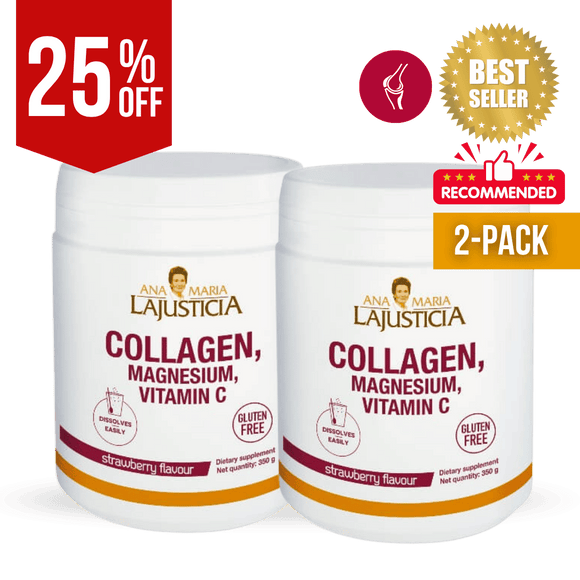 PACK DE 2: COLÁGENO CON MAGNESIO Y VIT. C | SABOR A FRESA