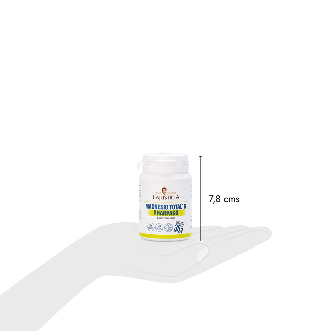Magnesio Total 5 with Harpago — 70 tablets by Ana María Lajusticia. Magnesium supplement with 5 high-bioavailability sources and devil’s claw extract for joint and muscle support