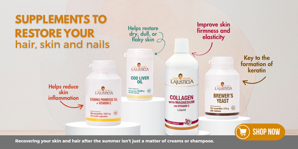 supplement to restore your hair skin nails collagen brewer yeast cod liver oil evening primrose oil